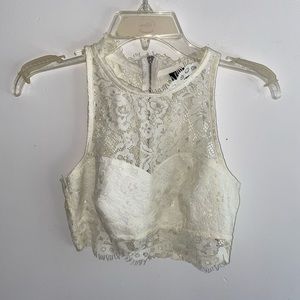 White lace top